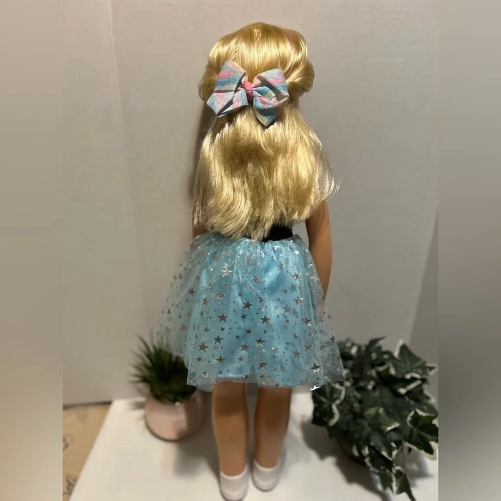 Blue and Black Star Doll